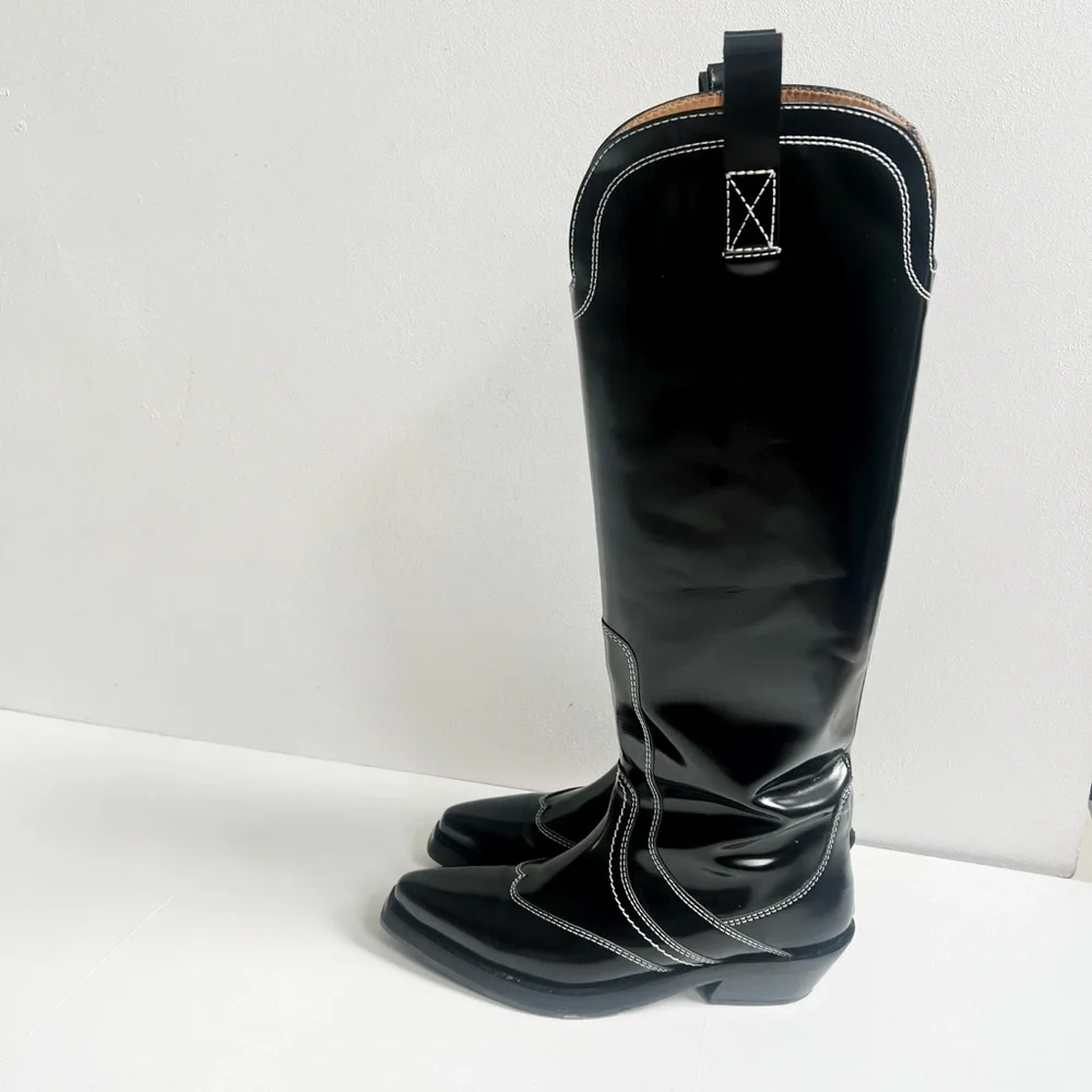 Ganni | Tall Western Boots - Picture 3 of 9